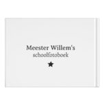 Schoolfotoboek Mockup Achterkant Monochrome Photo