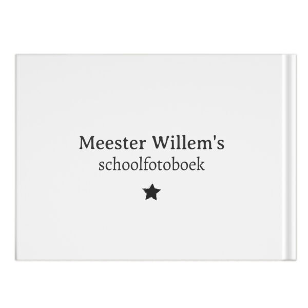 Schoolfotoboek Mockup Achterkant Monochrome Photo