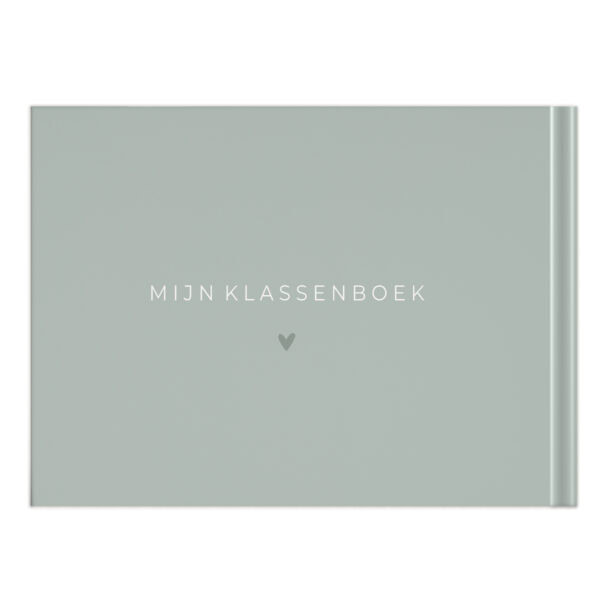 Schoolfotoboek Mockup Cover Groen Leerkracht Achterkant