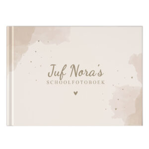 Schoolfotoboek Mockup Cover Watercolour Leekracht