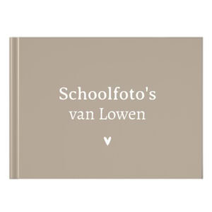 Schoolfotoboek Mockup Voorkant Def Taupe