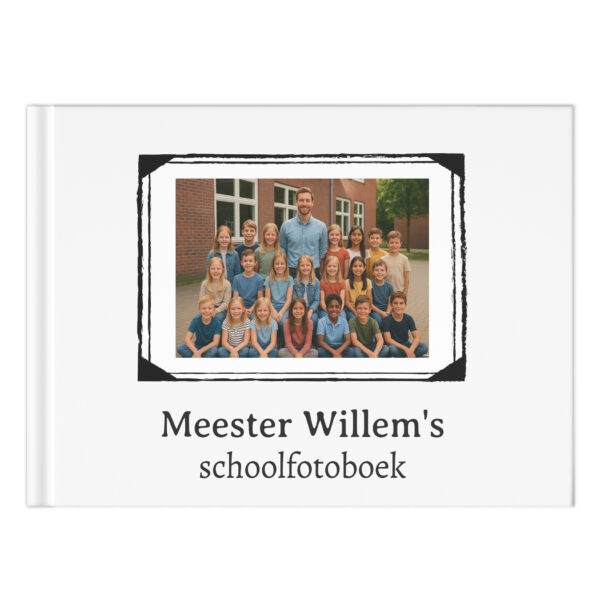 Schoolfotoboek Mockup Voorkant Monochrome Photo