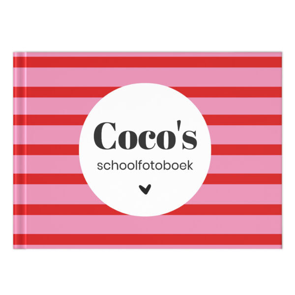 Schoolfotoboek Mockupv Oorkant Sweet Stripes
