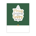 Kaart Merry Christmas And A Happy New Year