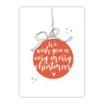 Kaart We Wish You A Very Merry Christmas