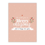 Kaart We Wish You A Merry Christmas