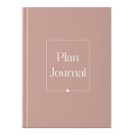 Mockup A5 Hardcover Plan Journal Iets Omhoog