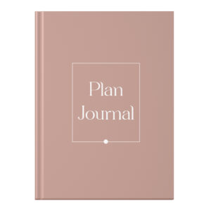 Mockup A5 Hardcover Plan Journal Iets Omhoog