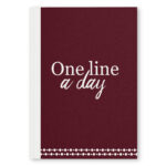 Mockup One Line A Day Burgundy