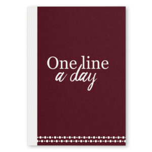 Mockup One Line A Day Burgundy