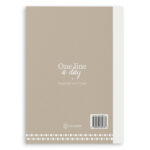 Mockup One Line A Day Taupe Achterkant
