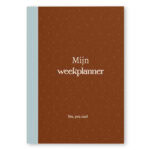 Mockup Weekplanner Achterkant Tobacco Kleur