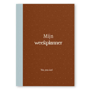 Mockup Weekplanner Achterkant Tobacco Kleur