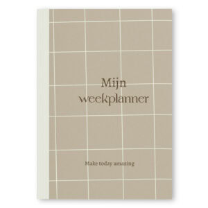 Mockup Weekplanner Beige Strepen