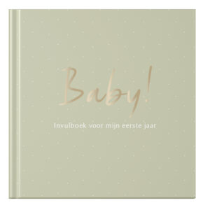 Mockup Voorkant Babyboek Pistache