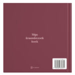 Kraambezoekboek Burgundy Met Goudfolie Achterkant