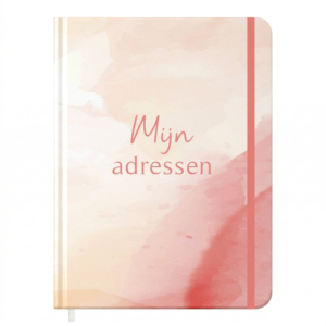Adresboekje Watercolour Roze
