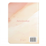Adresboekje Watercolour Roze Achterkant