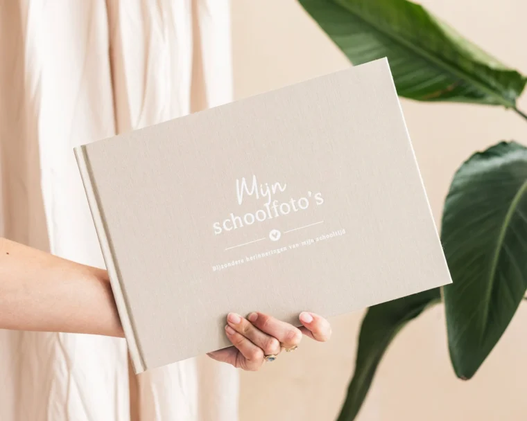 Fyllbooks Mijn Schoolfotoboek Linnen Beige 2 1