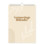 Mockup Verjaardagskalender Beige Brown Voorkant