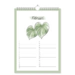 Mockup Verjaardagskalender Botanical Green Binnenwerk 2