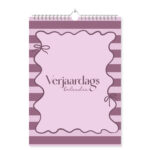 Mockup Verjaardagskalender Gekleurde Patronen