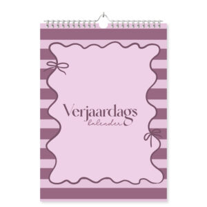Mockup Verjaardagskalender Gekleurde Patronen