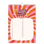 Mockup Verjaardagskalender Trendy Disco Binnenwerk 2