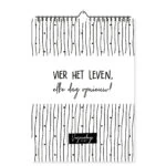 Mockup Verjaardagskalender Zwart Wit Patronen
