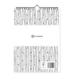 Mockup Verjaardagskalender Zwart Wit Patronen Achterkant