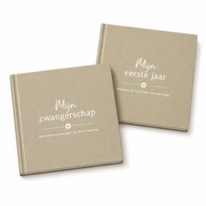 Fyllbooks Invulboeken Voordeelset Zwanger En Baby Linnen Taupe 2