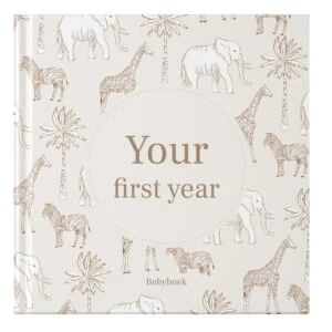 Mockup Voorkant Babyboek African Animals