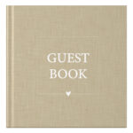 Mockup Voorkant Taupe Linnen Guestbook